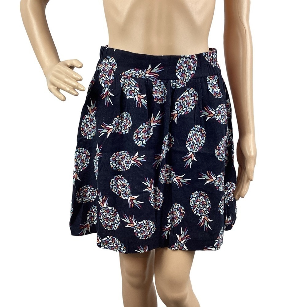 LOFT Outlet Skirt Size XS Blue Pineapple